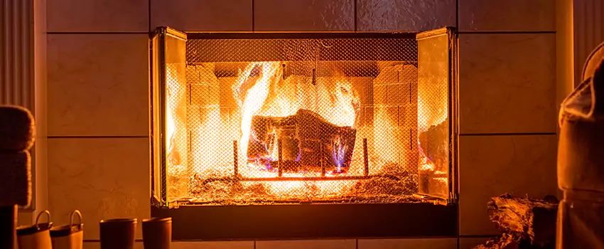 Mendota Hearth Landscape Fireplace Installation in La Marque, Texas