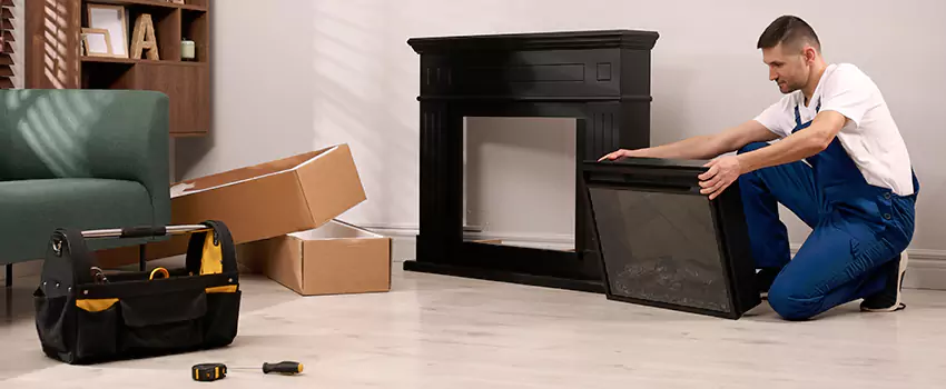Old Rusted Metal Fireplace Repair And Replacement in La Marque, TX